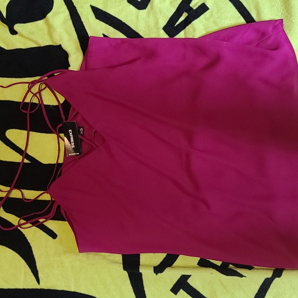 NWT Express pink woven tank